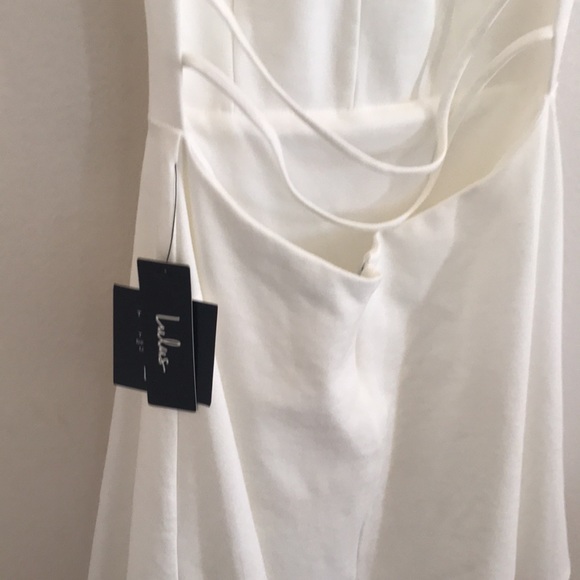 Lulus white backless skater dress - Picture 4 of 13